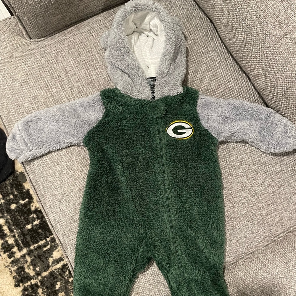 Baby Green Bay Packers Footie - 3/6 month